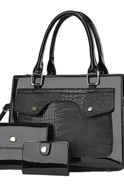 Three Piece Set Versatile And Simple Middle Aged Mom Handbags Ladies Bags